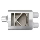Exhaust Muffler Flowsound Series Stainless Steel Oval Gray 3" New. Price: $36.55.