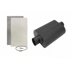 Welded Chamber Muffler, Center Inlet W/shield, 3 Inch New. Price: $126.99.