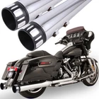 Dna 4" Slip On Mufflers For Harley 95-16 Touring Road Street Glide Exhaust Pipes New. Price: $152.95.