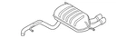 Genuine Volkswagen Resonator & Pipe 5N0-253-609-AQ New. Price: $618.85.