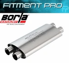Borla 400493 Proxs Universal Muffler 2.5IN Dual In/out 4X9.5 Oval T304 Ss New. Price: $288.99.