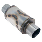 Black Widowmaker Ss Oval Gray Exhaust 2.5 Inch Muffler Universal BW0012-25 New. Price: $123.12.