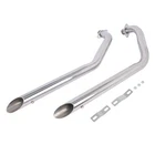For Honda Shadow VLX600 VT600C Steed VLX400 Chrome Exhaust Muffler Pipes System New. Price: $192.85.