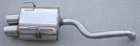 New Ansa Sport Stainless Steel Exhaust Muffler For Fiat 1.4 2012-2018 FA500. Price: $199.00.
