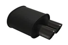 Megan Racing 3.5" Universal Dual Black Coated Roll Tips Muffler 2.5" Inlet New. Price: $168.03.