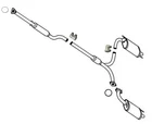 Dual Exhaust Muffler Resonator System 2012 2.4L Cylinder Honda Crosstour New. Price: $725.00.