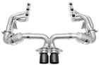 Soul Porsche 992 GT3 Catted Exhaust System - 4IN Straight Cut Satin Black Tips New. Price: $8995.00.