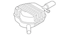 Genuine Audi Rear Muffler 4H0-253-610-CA New. Price: $919.49.