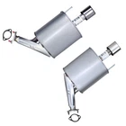 Stainless Steel Pair Of Exhaust Mufflers Fits 2011-2013 Infiniti M37 3.7L New. Price: $290.81.