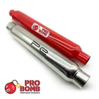 Universal Glass Pack Exhaust Pro Bomb Muffler Cherry Red Or Stainless Steel New. Price: $133.98.