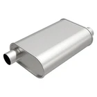Exhaust Muffler Aluminized Steel Oval Gray 2.25" Offset Id, New. Price: $57.00.