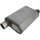Stainless Steel Chamber Muffler, 2.50 Inch, Offset/offset New. Price: $80.99.