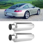 For Porsche 911 1998-2005 2.5"X12" Inlet/outlet Exhaust Mufflers Resonator 2PCS New. Price: $102.34.