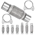 3PCS 2.5'' Exhaust Flex Pipe Kit W/u-clamp Stainless Steel Double Braid New. Price: $35.33.