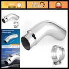 Universal Exhaust Elbow Pipe 5 Inlet 6 Outlet With Steel Clamp Chrome/black New. Price: $123.99.