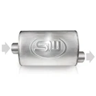 Stainless Works TM5C25C25O Turbo Chambered Muffler 2.5" Center & Offset Out New. Price: $331.55.