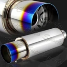 4" N1 Style Burn Tip Stainless Steel Racing Resonator Exhaust Muffler 2.5" Inlet New. Price: $35.99.