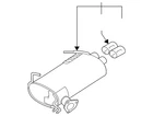 Genuine Mitsubishi Muffler 1571B005 New. Price: $674.64.
