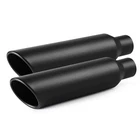 Exhaust Tip 2.5" Inlet To 4" Outlet 2PCS, A-karck Black Coated 18" Long Weld ... New. Price: $90.71.