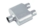 Street Flow - SF425122 Chamber 4"X9.5" Oval Body Muffler 2.5" Center In / New. Price: $59.99.