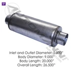 Automann 562.U65092 Muffler 5IN Inlet/outlet 9IN Body New. Price: $176.38.