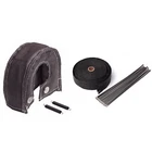 T4 Turbo Heat Shield Blanket Cover + 2" 50FT Exhaust Header Wrap Tape Black New. Price: $28.50.