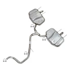 Stainless Steel Y-pipe Pair Of Mufflers Kit Fits: 11-17 Regal & Malibu 2.4L 2.5L New. Price: $380.81.