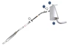 Weld Rear Extension Pipe Muffler Fits Toyota RAV4 Hybrid 2019 2021 2023 New. Price: $462.00.