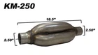 Kamikaze Muffler 2.5 Inlet/outlet WICKM-250 New. Price: $60.70.