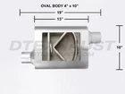 Flowsound 83043 Performance Muffler Universal 3" Inlet Offset / 1 Chamber New. Price: $109.99.