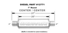 Magnaflow 7" Round Performance Muffler 12771 - 4" Center/center 20" Body New. Price: $193.00.