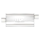 Exhaust Muffler Stainless Steel Oval Bi-direction Silver 2.5" New. Price: $166.00.
