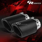 Pair Stainless 2.5" Inlet 3.5" Fiberglass Cover Clamp-on Flange Muffler Tips New. Price: $90.88.