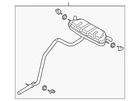 Genuine Audi Exhaust Muffler 83A-253-181-Q New. Price: $771.91.