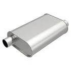 Exhaust Muffler Aluminized Steel Oval Gray 2.5" Offset Id, New. Price: $57.00.