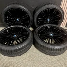 Bmw Oem Wheel Rim Tire Set Gloss Black 5X112 245/40R19 7841822 New. Price: $2339.10.