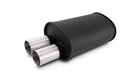 Vibrant Streetpower Flat Blk Muffler 9.5X6.75X15IN Body 2.5IN Id 3IN Tip New. Price: $269.99.