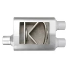 Exhaust Muffler Flowsound Series Stainless Steel Oval Gray 2.5" New. Price: $34.71.