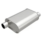 Exhaust Muffler Aluminized Steel Oval Gray 2" Offset Id, New. Price: $57.00.