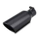 Exhaust Tip 2.5" Inlet 4" Outlet 12" Long Black Bolt Muffler For Tailpipe New. Price: $28.80.