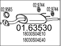 Mts 01.63530 Rear Muffler For Honda Neu. Price: $88.91.