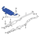 For Mazda CX-5 2023-2025 PYAE40100A Exhaust Muffler New. Price: $831.57.