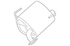 Genuine Subaru Muffler 44300SJ012 New. Price: $345.10.