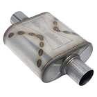 Black Widow Ss Oval Gray Exhaust 2.5 Inch Muffler W/o Tips Universal BW009-C New. Price: $139.07.