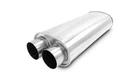 Vibrant Streetpower Oval Muffler 3.0IN Dual Inlet/outlet 18IN Body Length New. Price: $227.99.