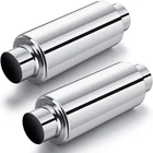 Pcs 2.5" Inlet Exhaust Muffler Resonator, Stainless Steel, 11.5" Length, Silve New. Price: $155.99.