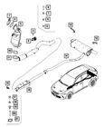 Genuine Mopar Exhaust Bracket Left 57008576AA New. Price: $25.77.