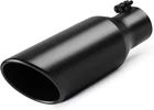 A-karck Exhaust Tip 2.5"INLET 4.0"OUTLET-12"LONG Black New. Price: $38.76.