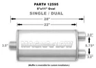 Magnaflow X 11" Oval Muffler 12595 3.5"-3" Center/dual 22" Body New. Price: $294.00.