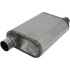 Stainless Steel Chamber Muffler, 2.25 Inch, Offset/offset New. Price: $90.99.
